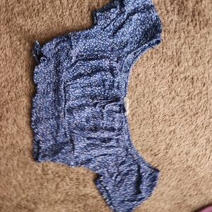 Pink Rose Navy Floral Top